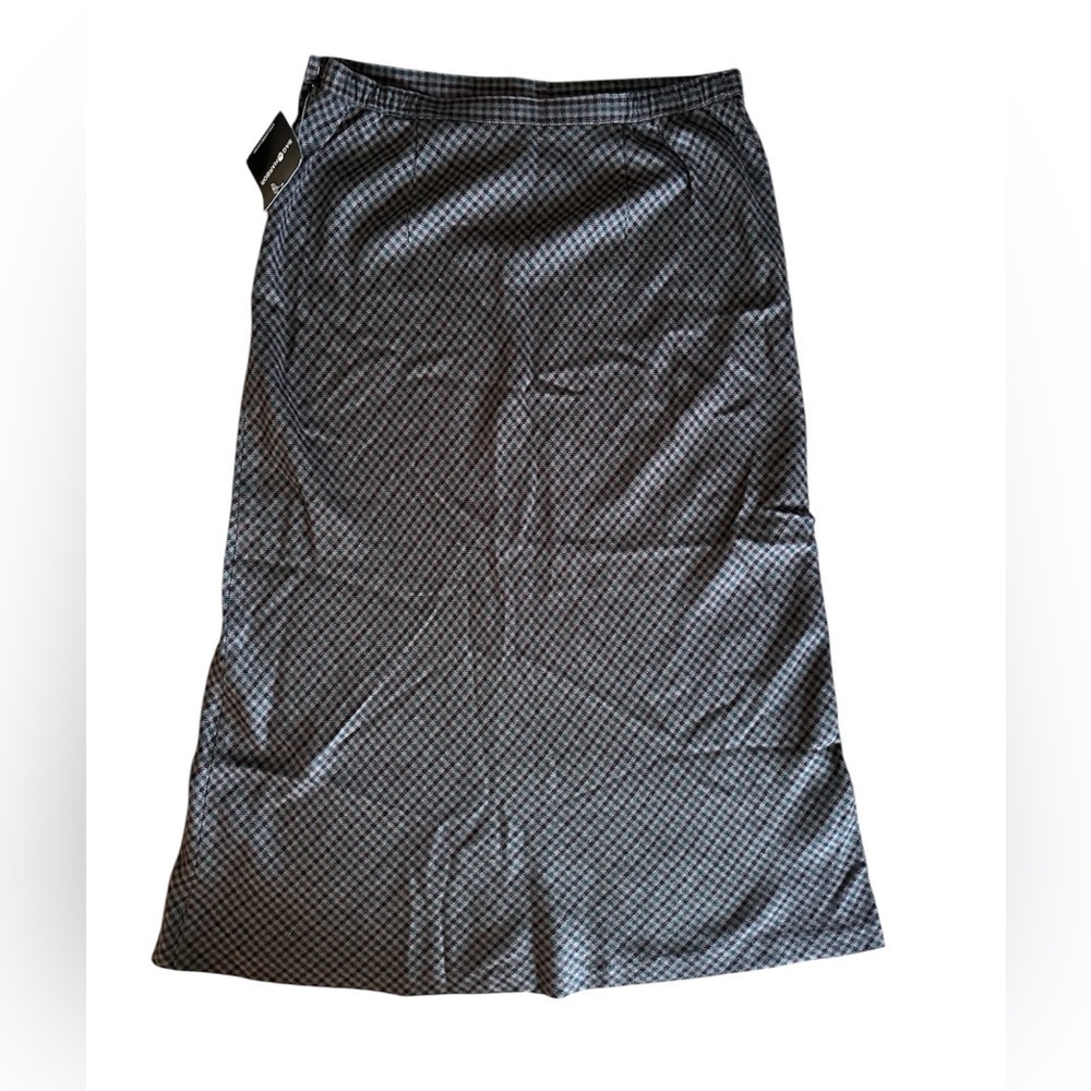 Sag Harbor wool blend A-line midi skirt. Size 14